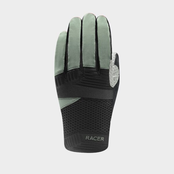 Gants vélo Été Mesh Unisexe Noir-Vert foncé
