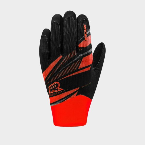 Gants vélo Enfant Noir Rouge