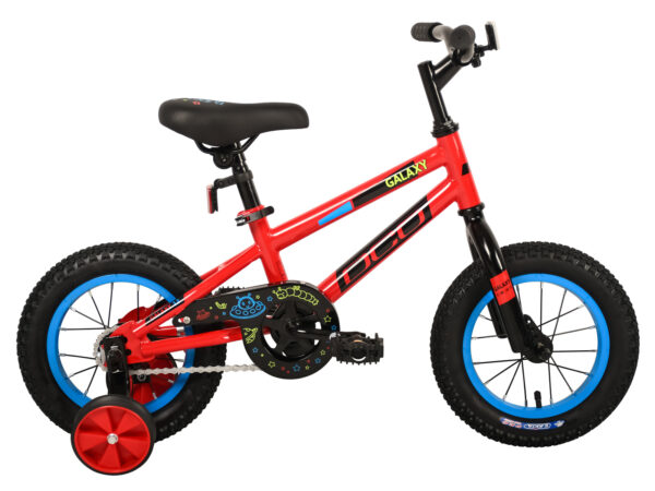 VÉLO DCO GALAXY / 12"- 2 à 4 ans / Rouge